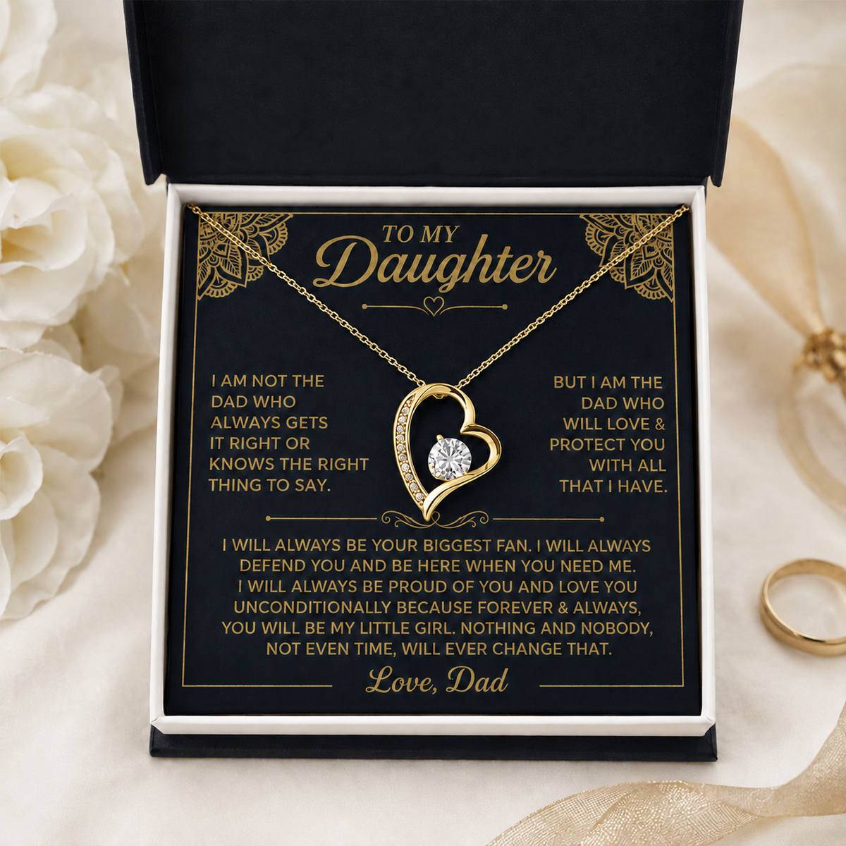 You will always be my little girl - Necklace for Daughter from Dad