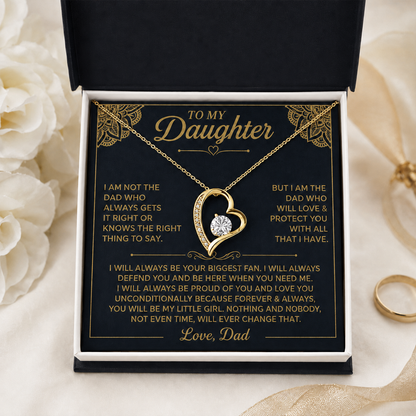 You will always be my little girl - Necklace for Daughter from Dad