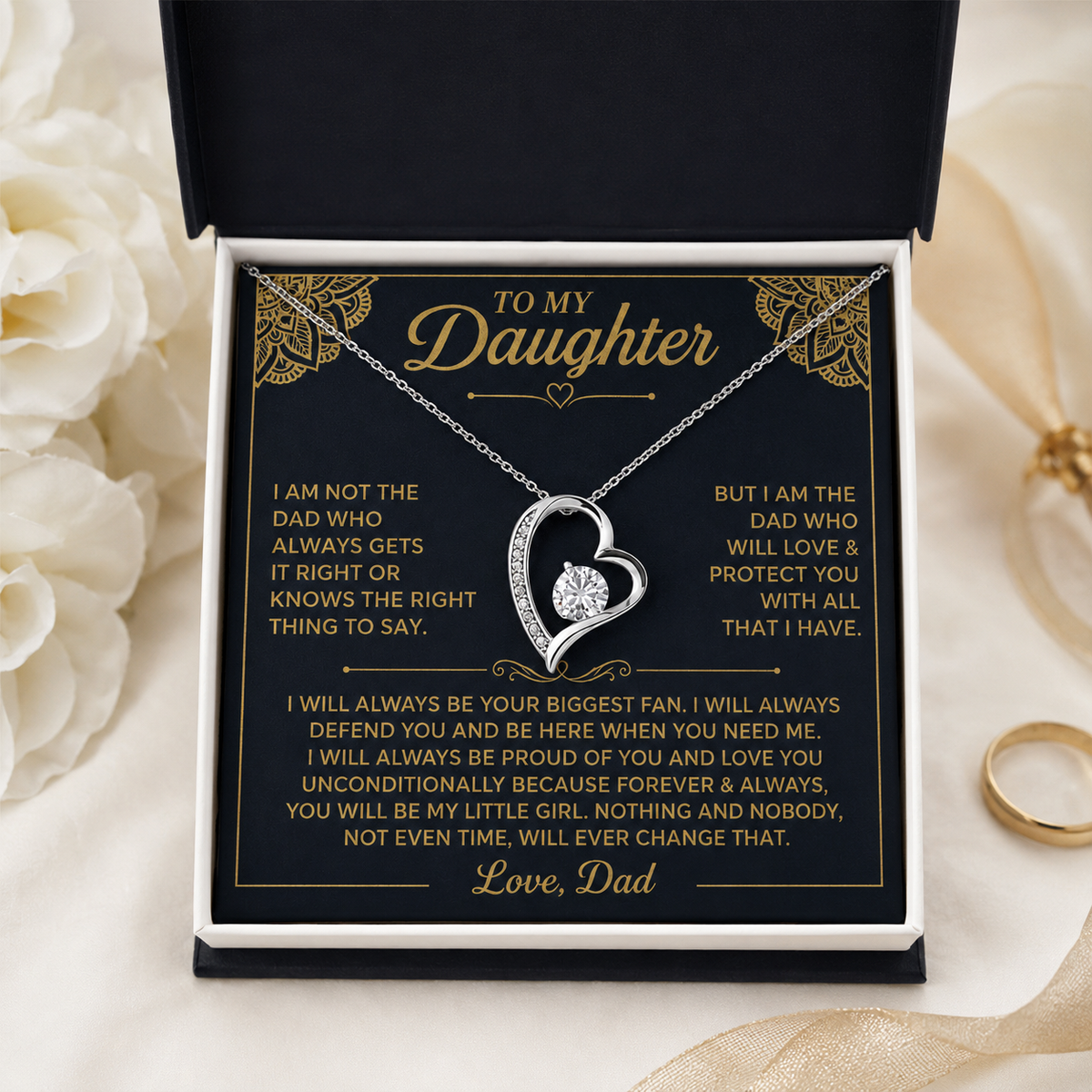 You will always be my little girl - Necklace for Daughter from Dad